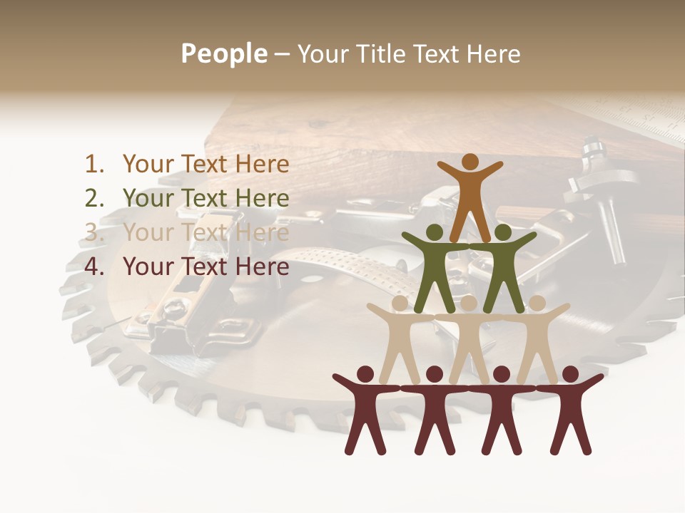 Electric Improvement Wood PowerPoint Template