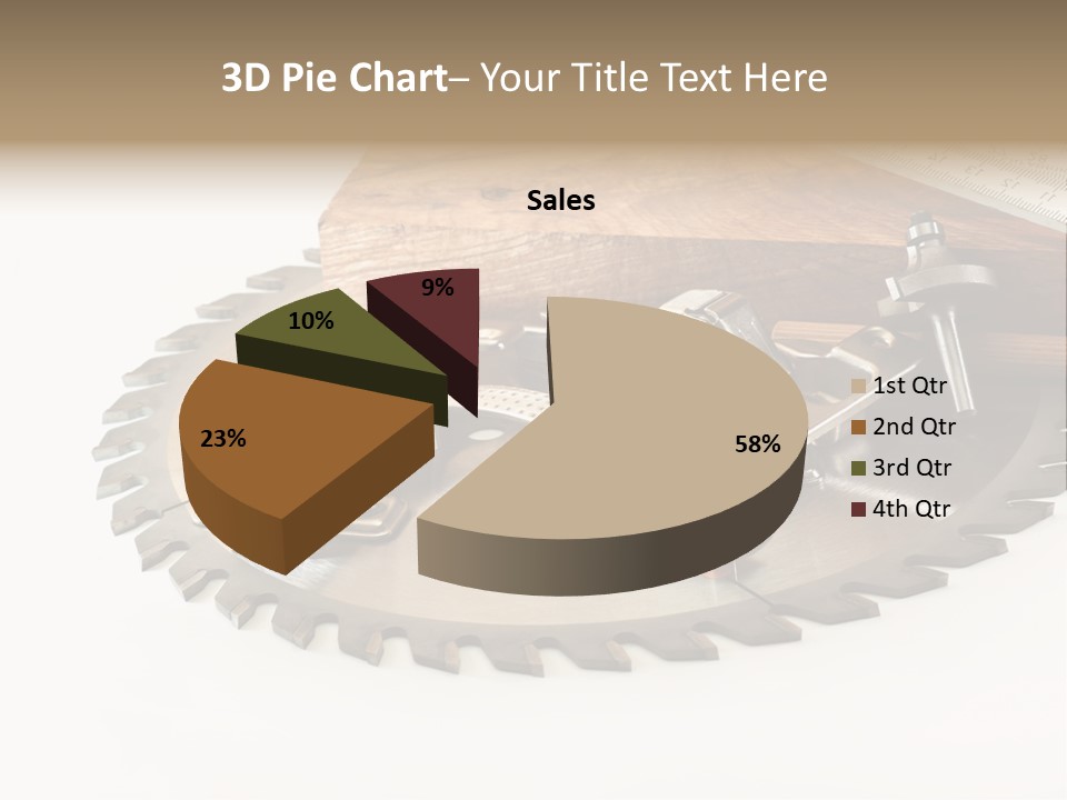 Electric Improvement Wood PowerPoint Template