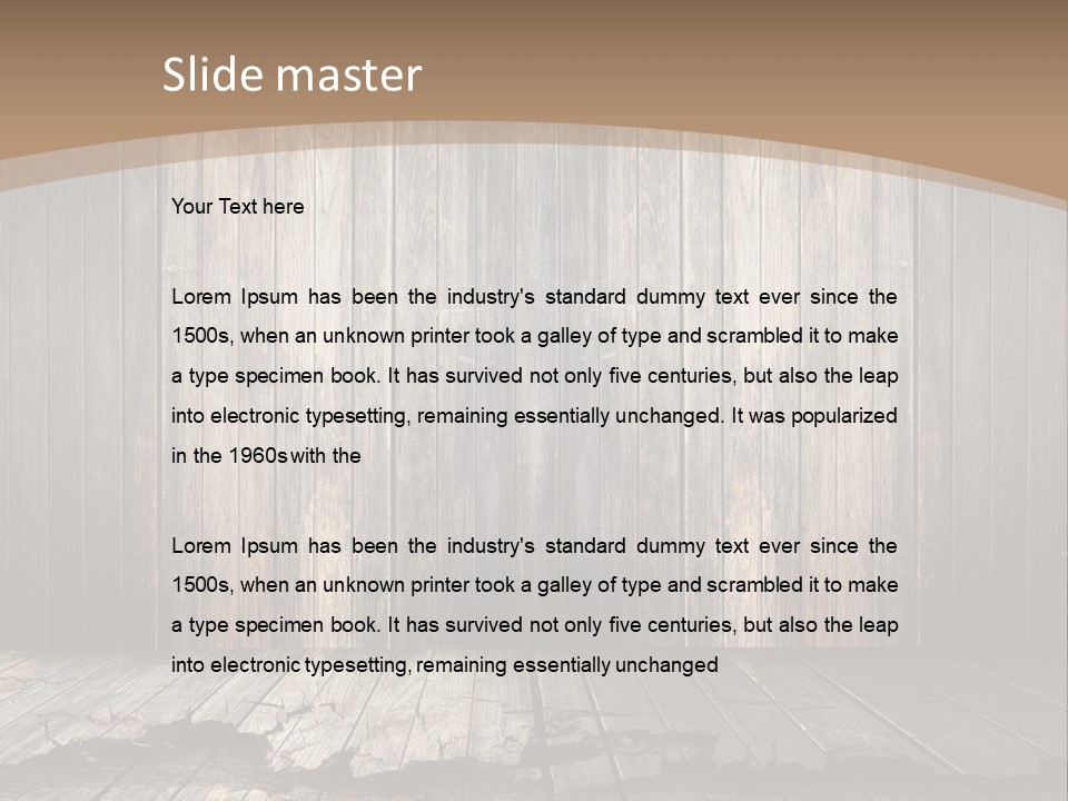 Suburban Lawncare Cement PowerPoint Template