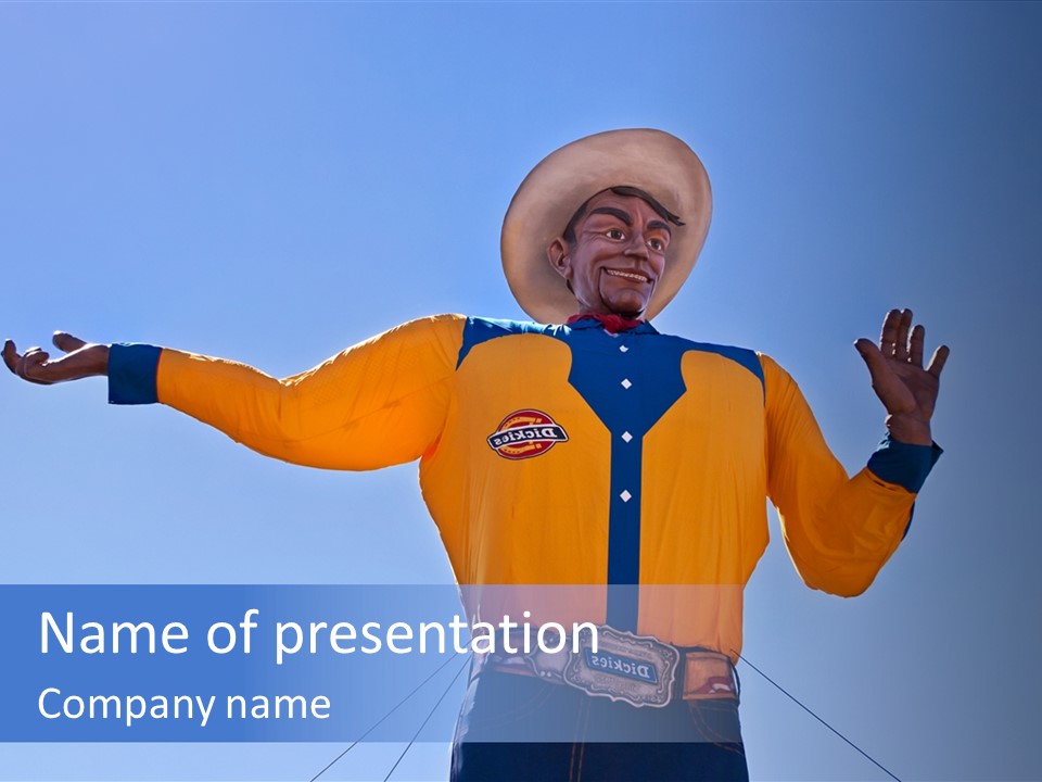 Big Tex Big Outfit PowerPoint Template