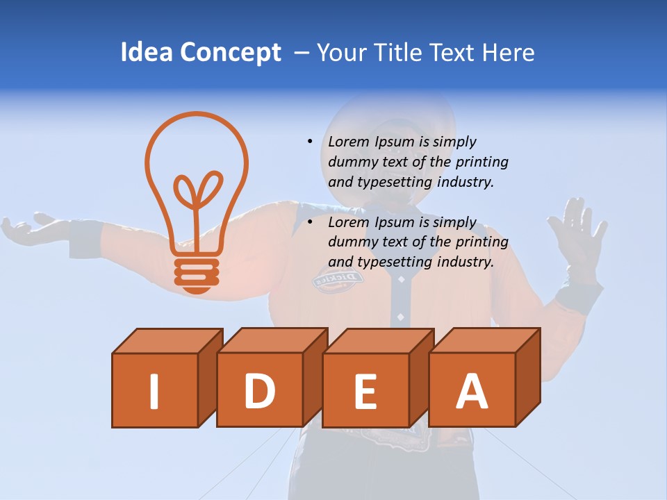 Big Tex Big Outfit PowerPoint Template