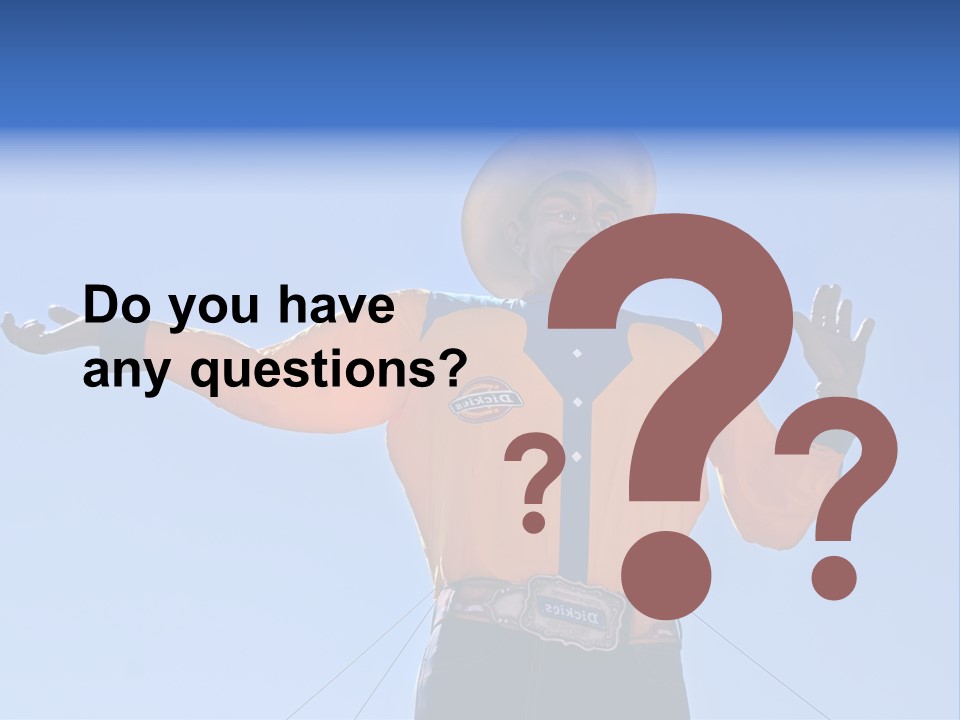 Big Tex Big Outfit PowerPoint Template