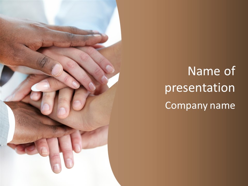 Thumb Companionship African PowerPoint Template