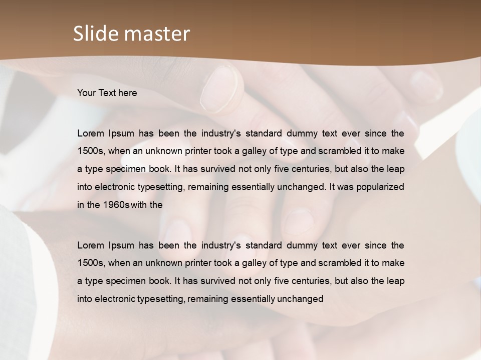 Thumb Companionship African PowerPoint Template