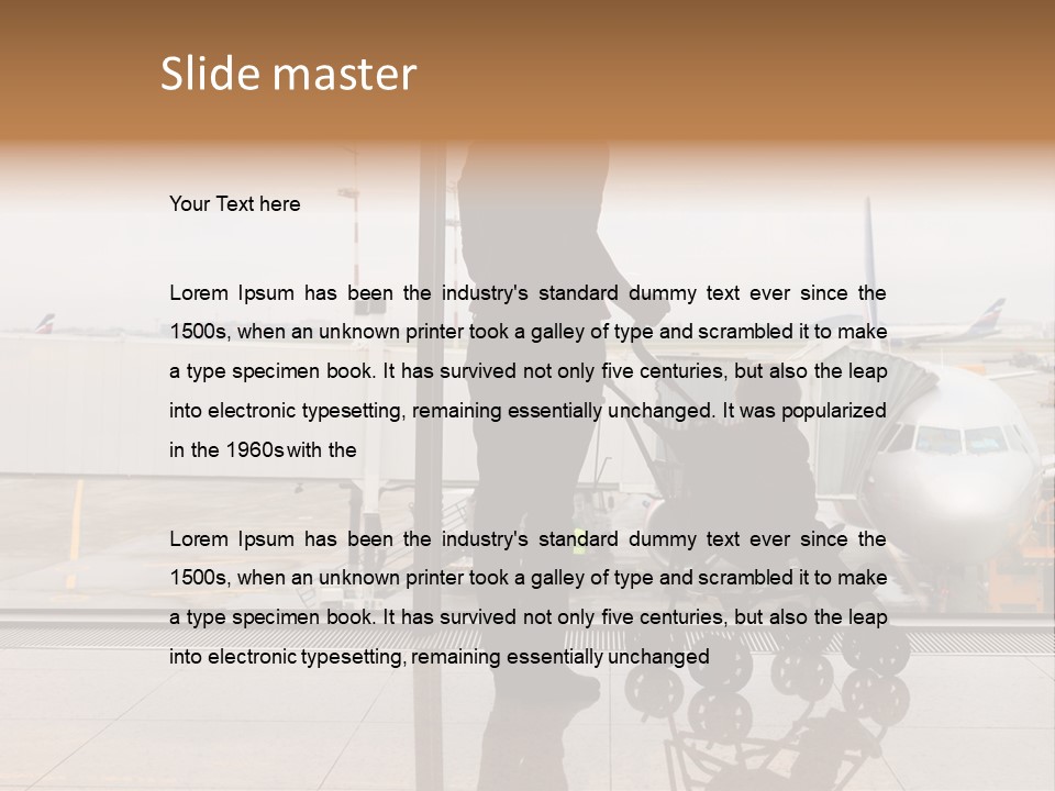 Lounge Passenger Travel PowerPoint Template