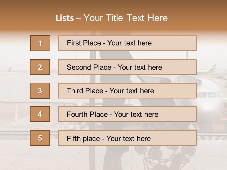 Lounge Passenger Travel PowerPoint Template