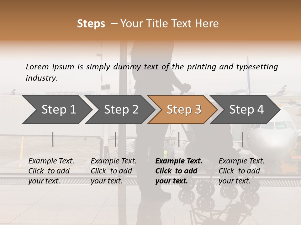 Lounge Passenger Travel PowerPoint Template