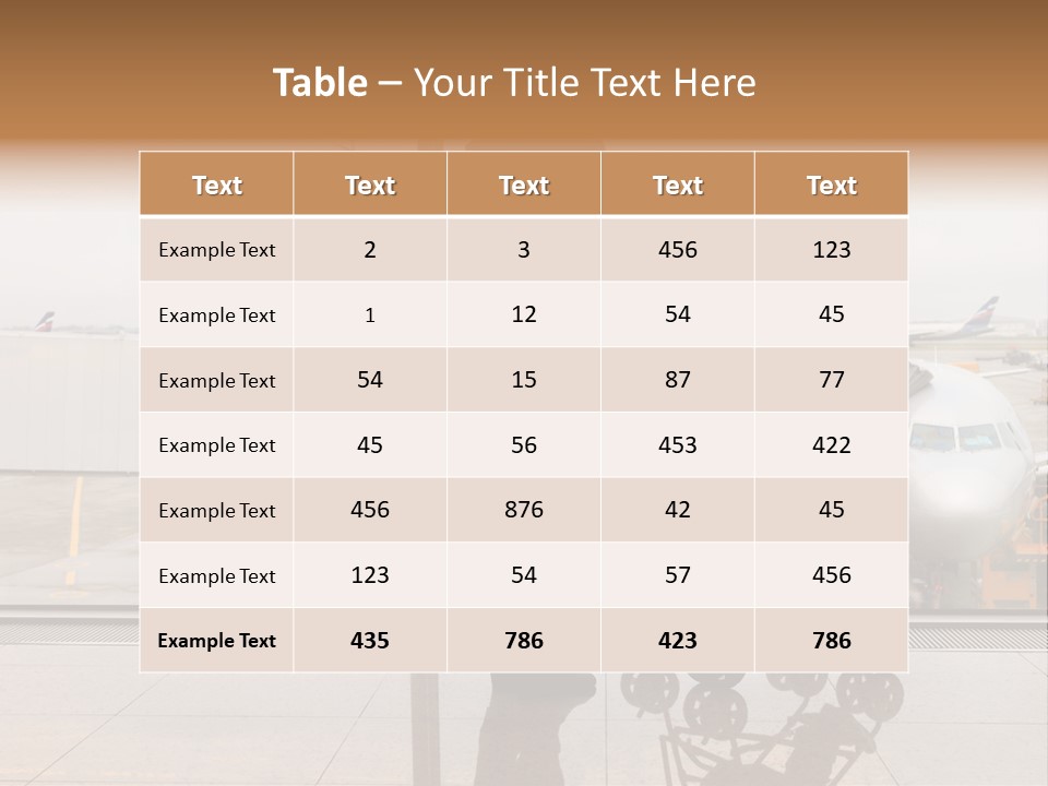 Lounge Passenger Travel PowerPoint Template