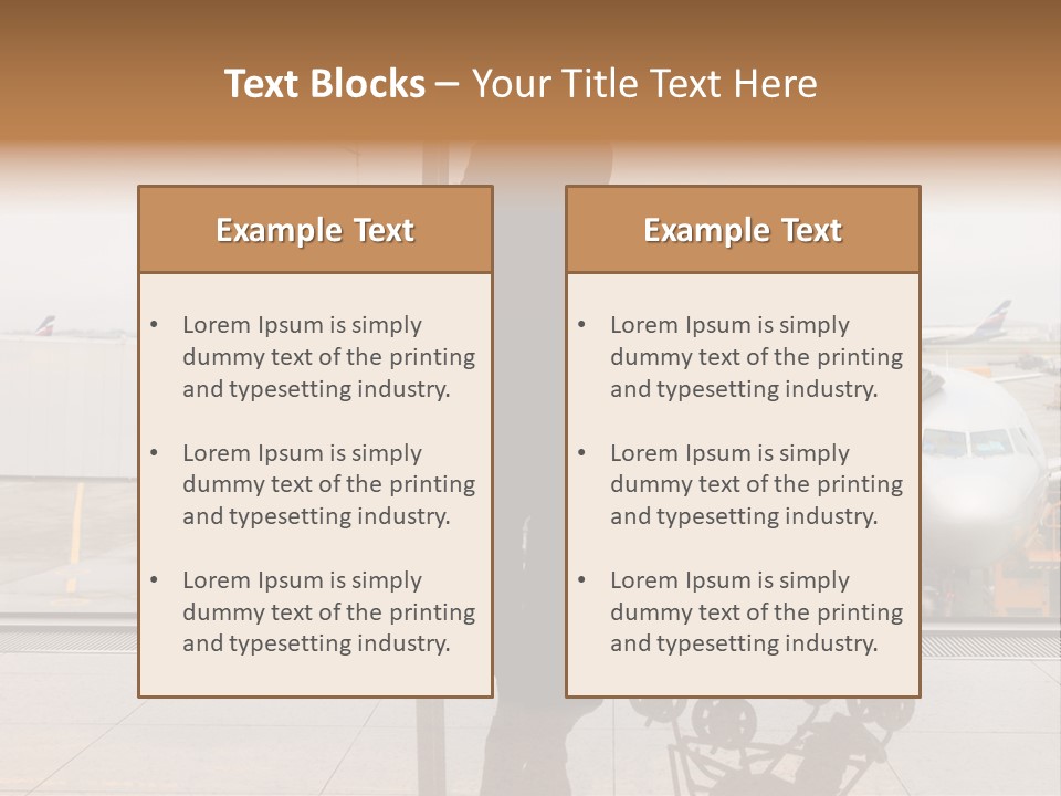Lounge Passenger Travel PowerPoint Template