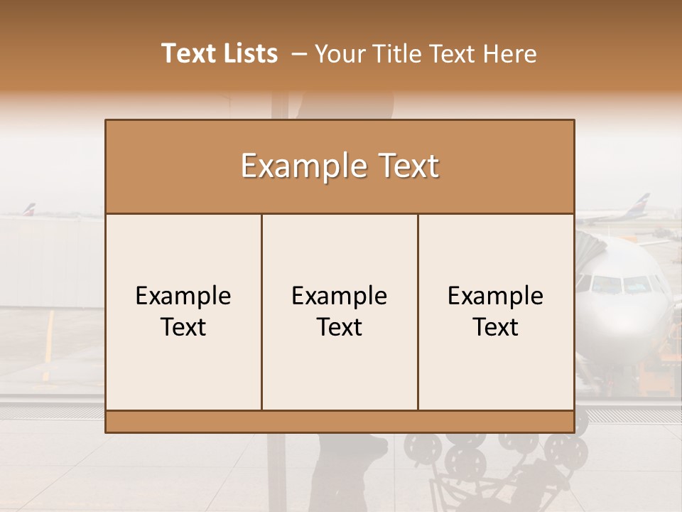Lounge Passenger Travel PowerPoint Template