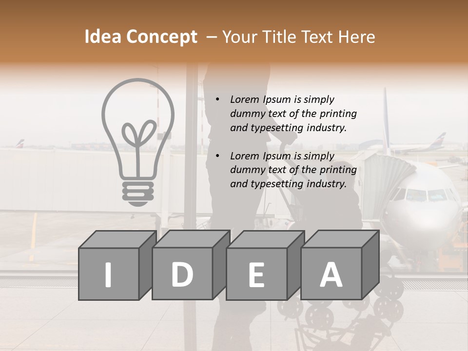 Lounge Passenger Travel PowerPoint Template