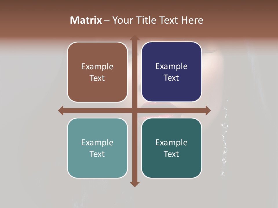 Eyes Curly Dark PowerPoint Template