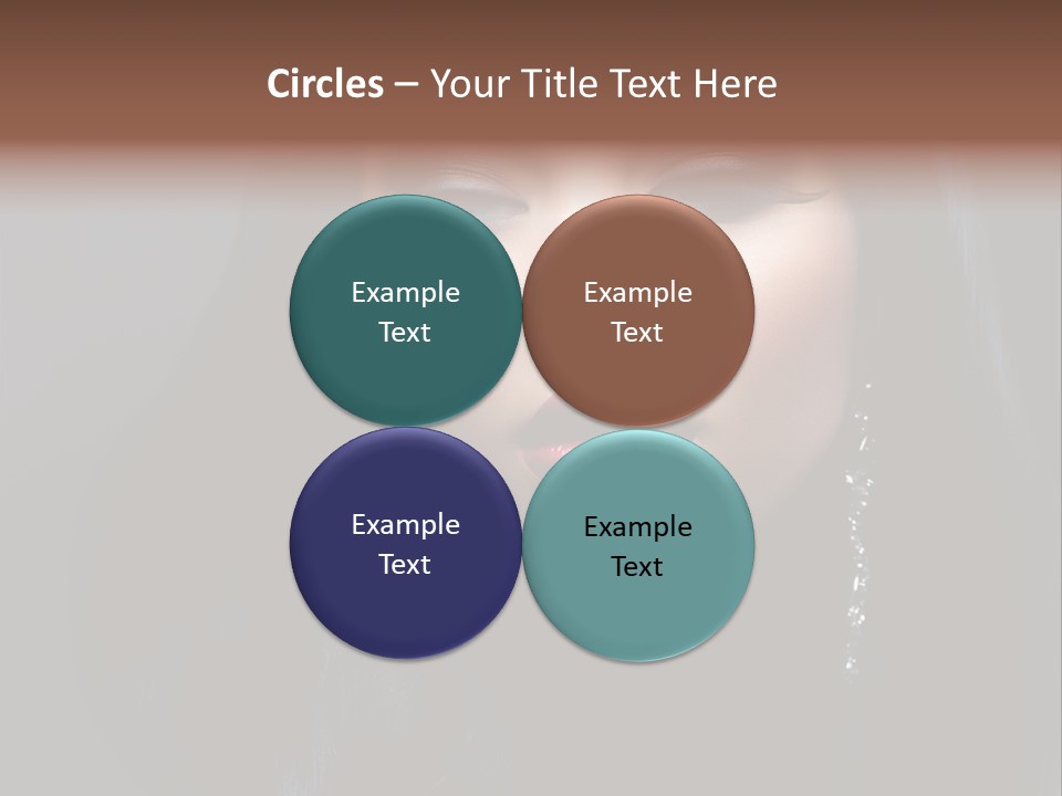 Eyes Curly Dark PowerPoint Template