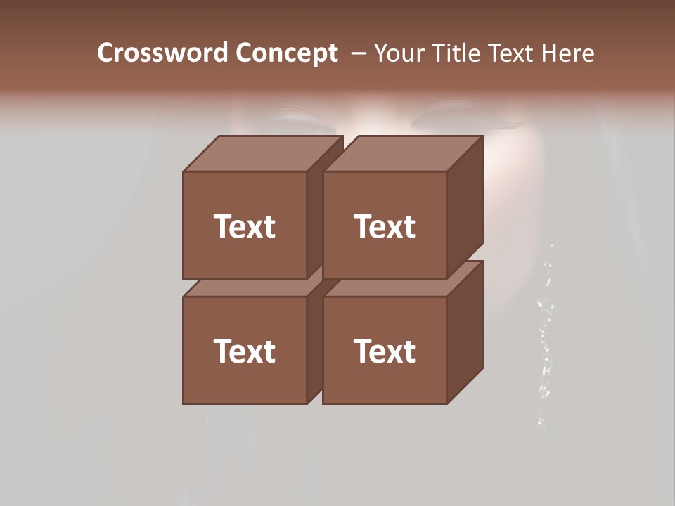 Eyes Curly Dark PowerPoint Template