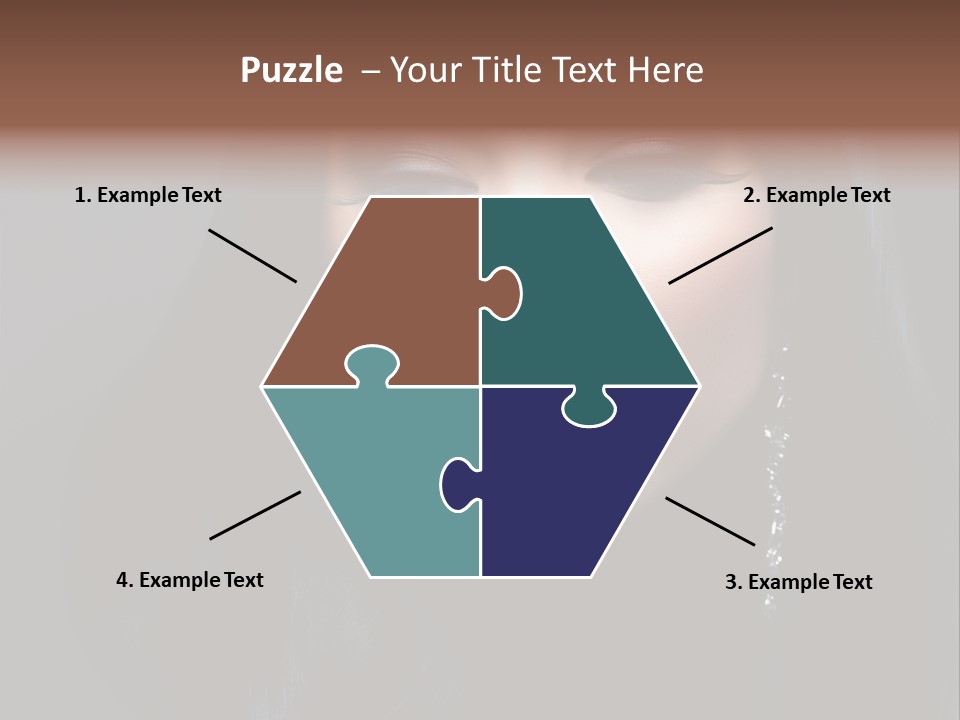 Eyes Curly Dark PowerPoint Template