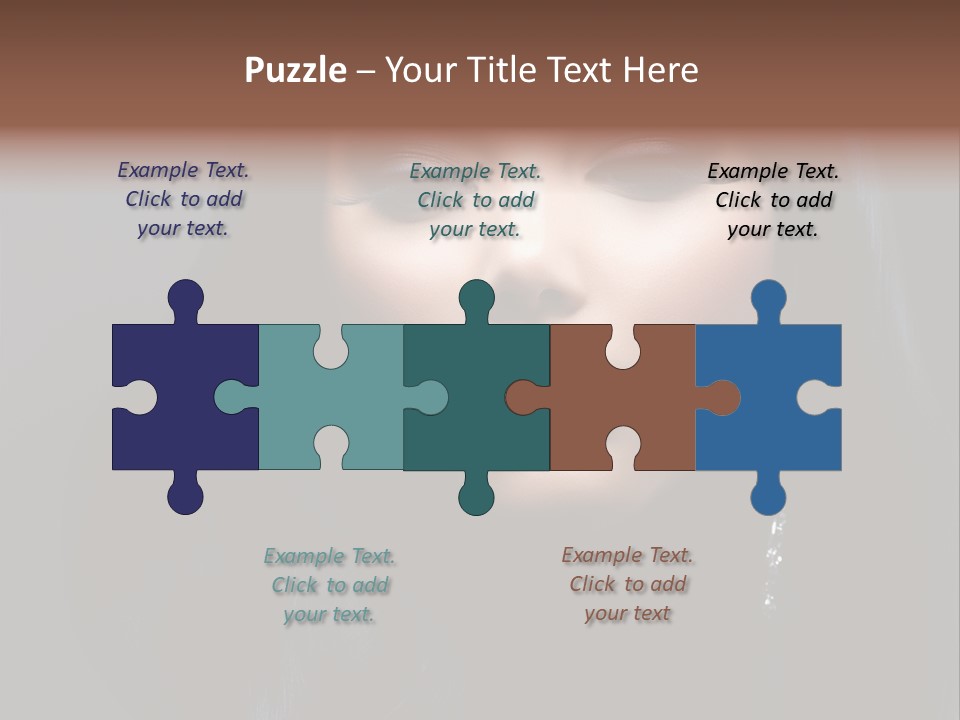 Eyes Curly Dark PowerPoint Template