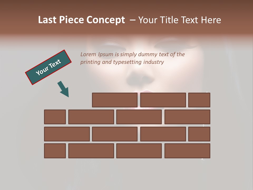 Eyes Curly Dark PowerPoint Template