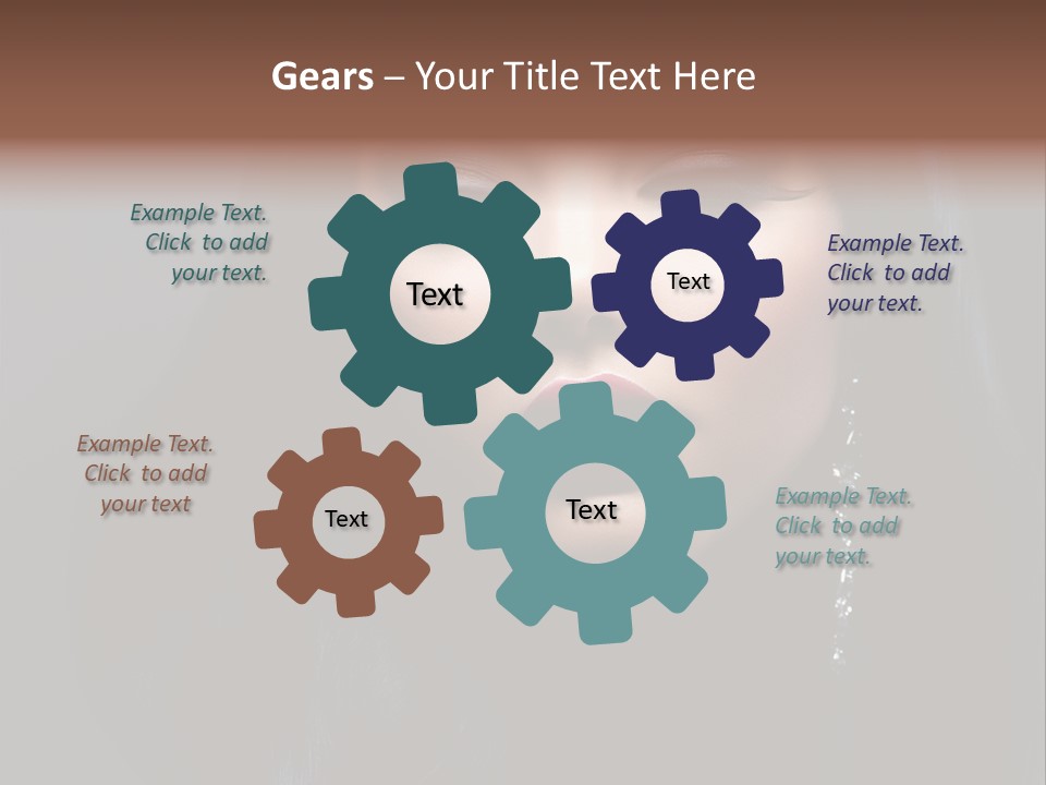 Eyes Curly Dark PowerPoint Template