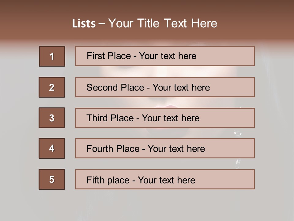 Eyes Curly Dark PowerPoint Template