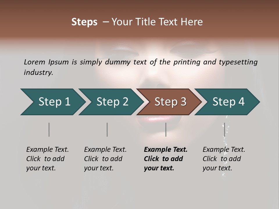 Eyes Curly Dark PowerPoint Template