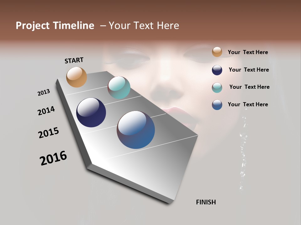 Eyes Curly Dark PowerPoint Template