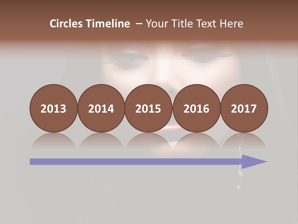 Eyes Curly Dark PowerPoint Template