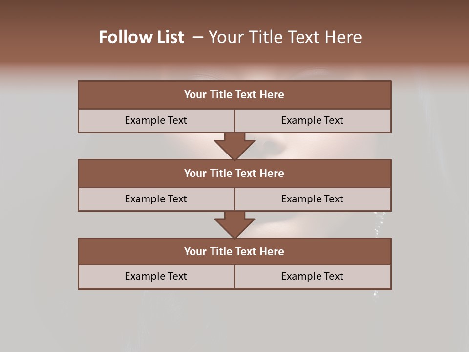 Eyes Curly Dark PowerPoint Template