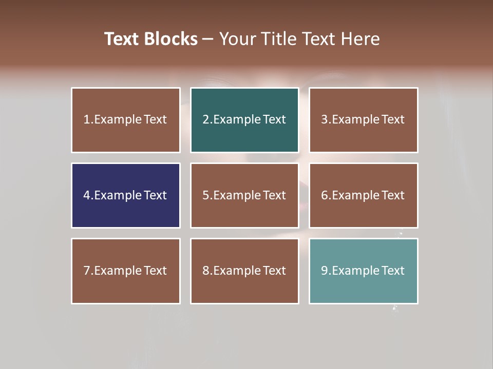 Eyes Curly Dark PowerPoint Template