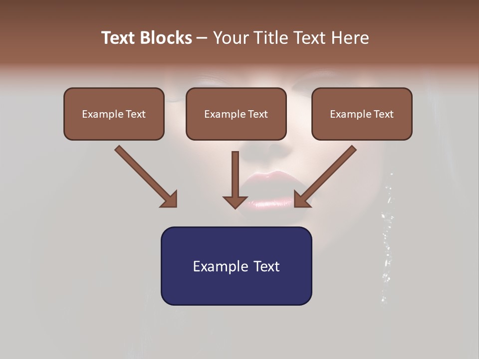 Eyes Curly Dark PowerPoint Template