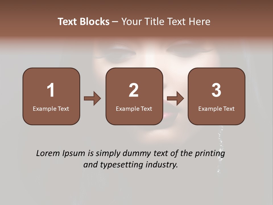 Eyes Curly Dark PowerPoint Template
