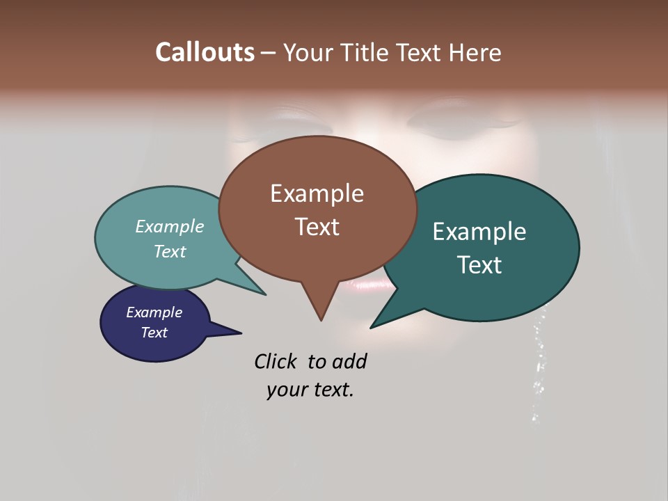 Eyes Curly Dark PowerPoint Template