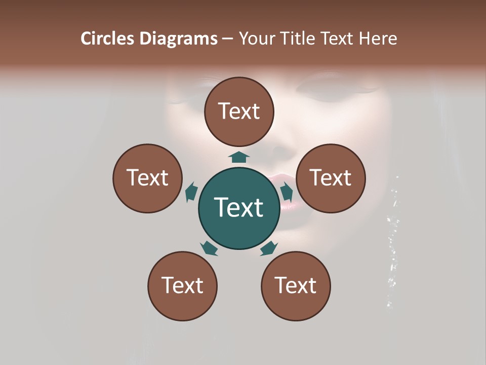 Eyes Curly Dark PowerPoint Template