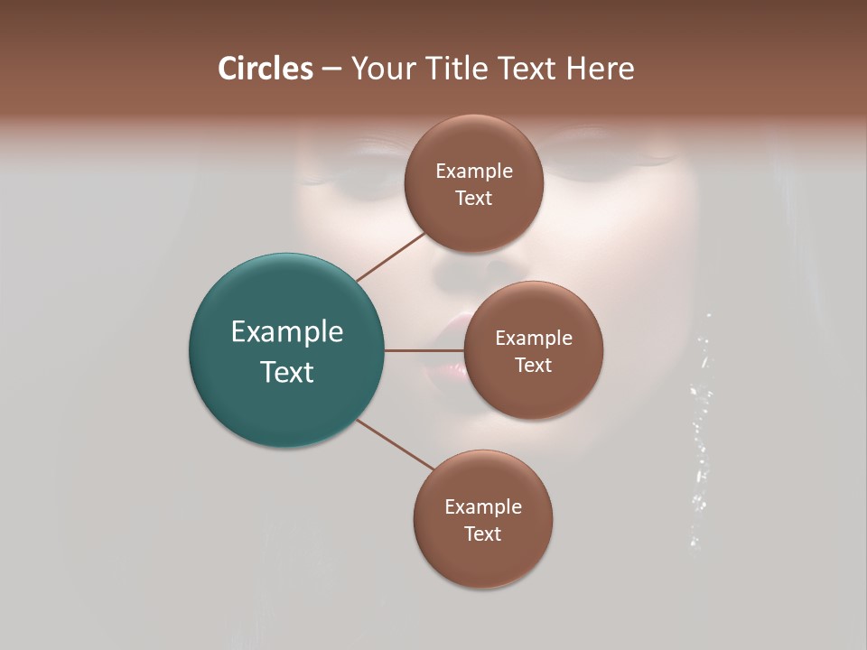 Eyes Curly Dark PowerPoint Template