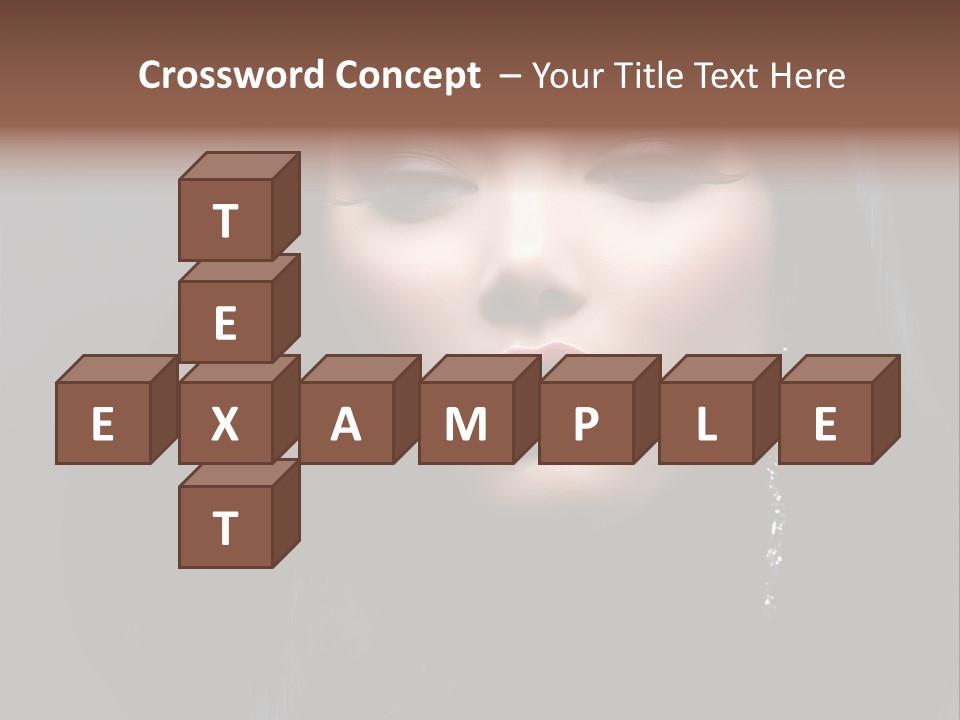 Eyes Curly Dark PowerPoint Template