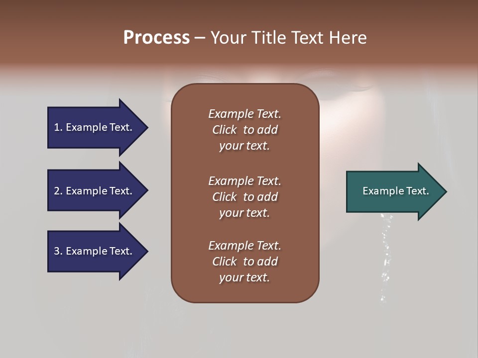 Eyes Curly Dark PowerPoint Template