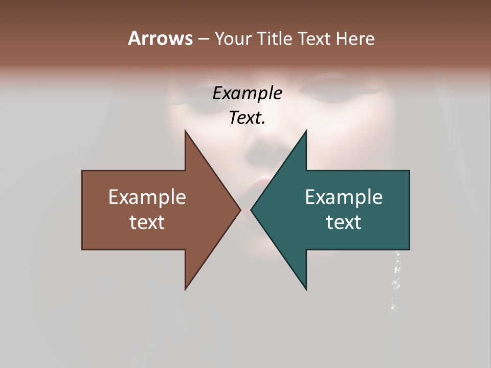 Eyes Curly Dark PowerPoint Template