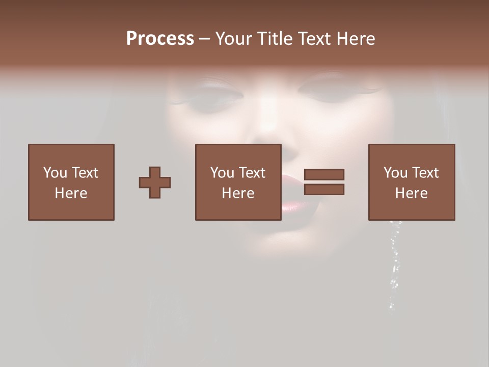 Eyes Curly Dark PowerPoint Template