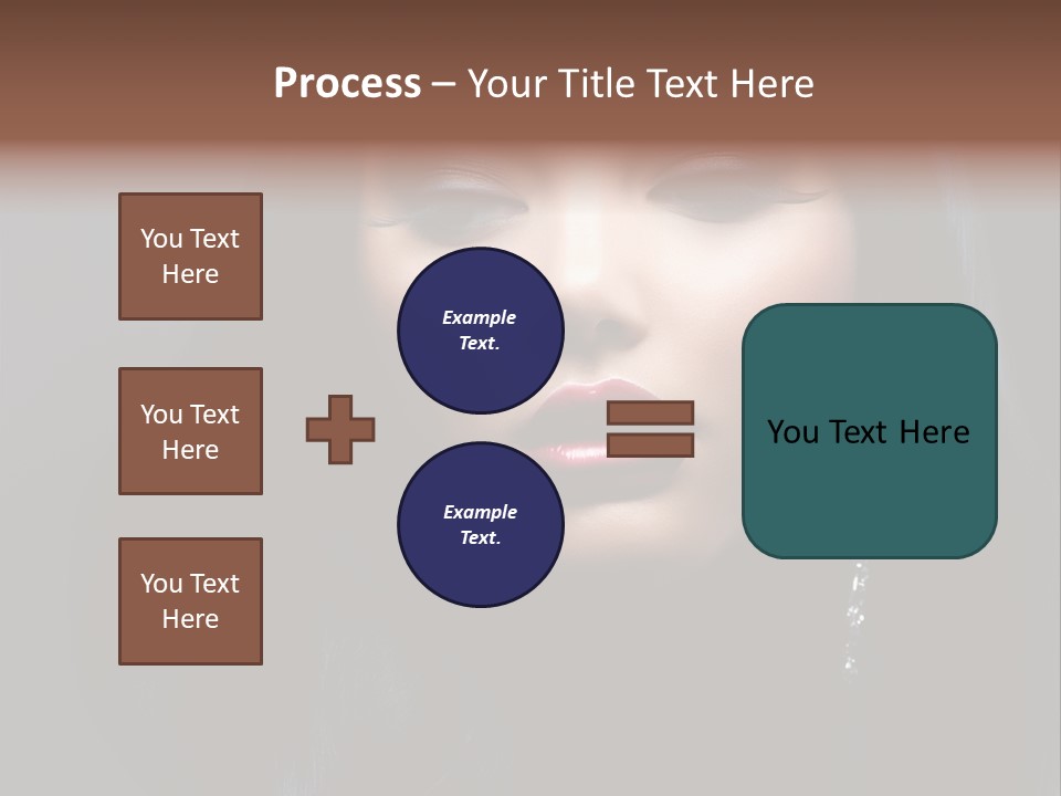 Eyes Curly Dark PowerPoint Template