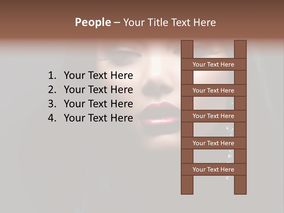 Eyes Curly Dark PowerPoint Template