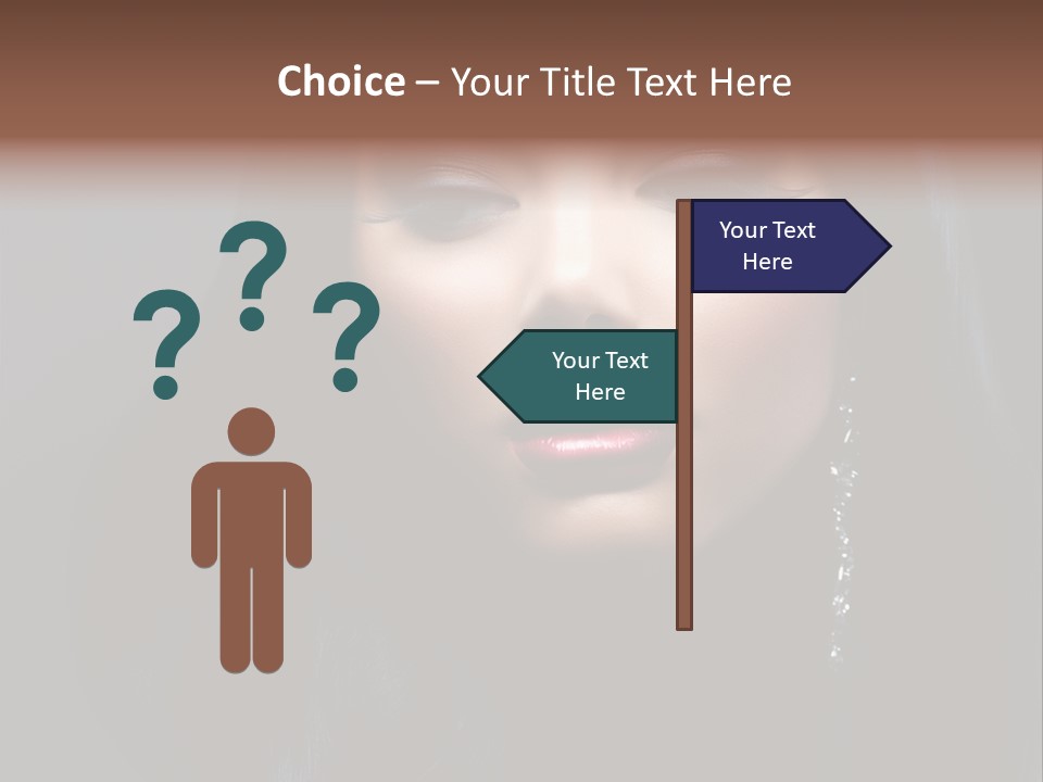 Eyes Curly Dark PowerPoint Template