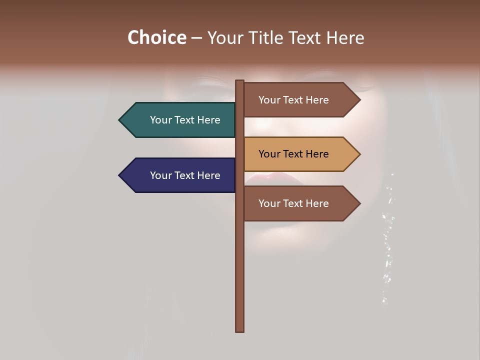 Eyes Curly Dark PowerPoint Template