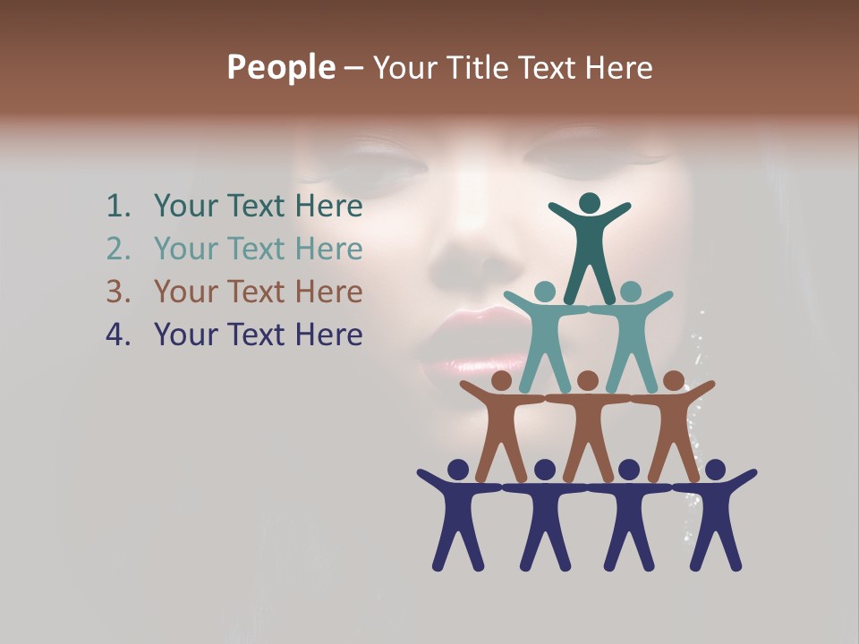 Eyes Curly Dark PowerPoint Template