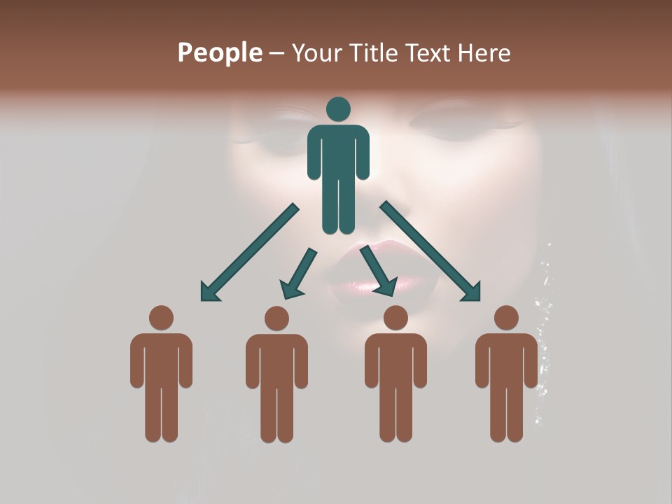 Eyes Curly Dark PowerPoint Template