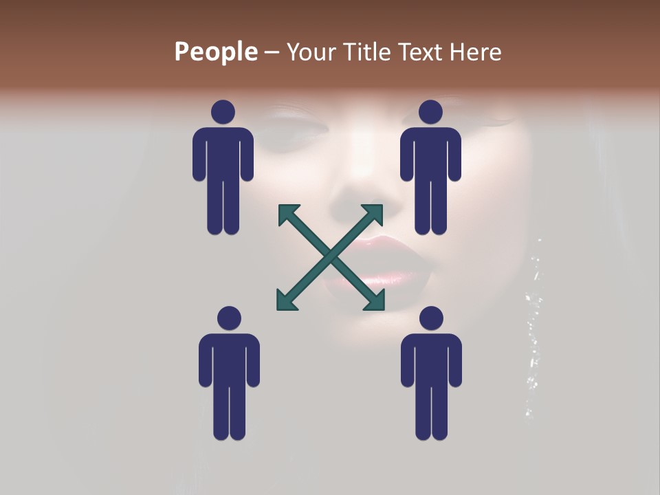 Eyes Curly Dark PowerPoint Template