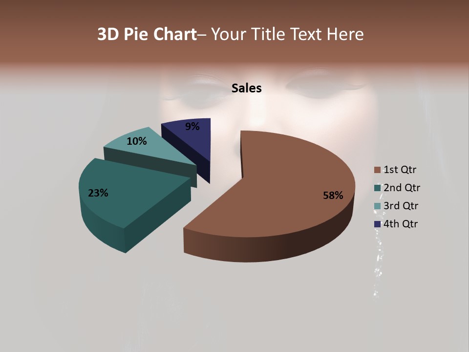 Eyes Curly Dark PowerPoint Template