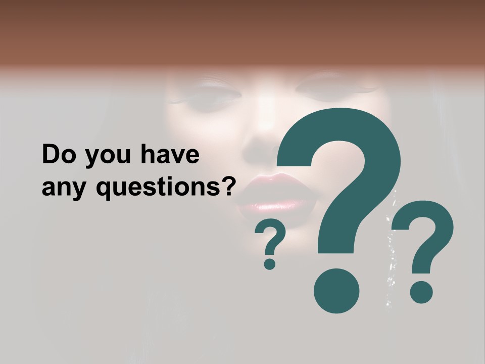 Eyes Curly Dark PowerPoint Template