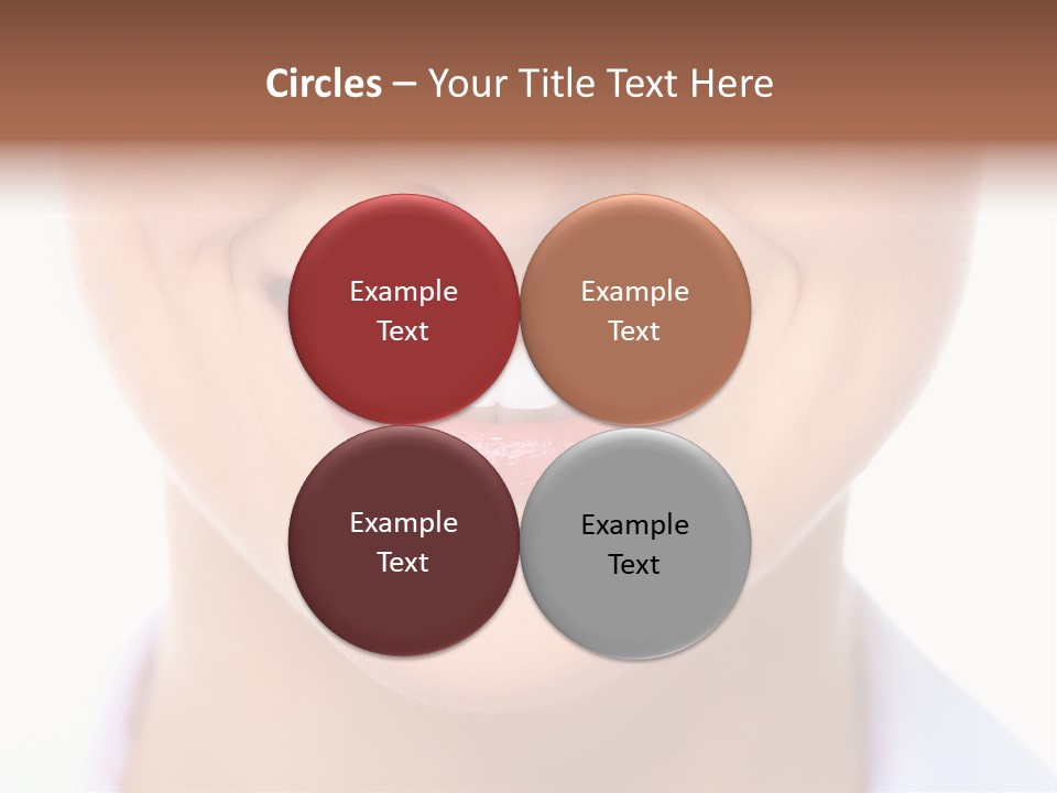 Cosmetics Woman Lips PowerPoint Template