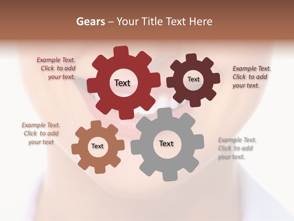 Cosmetics Woman Lips PowerPoint Template