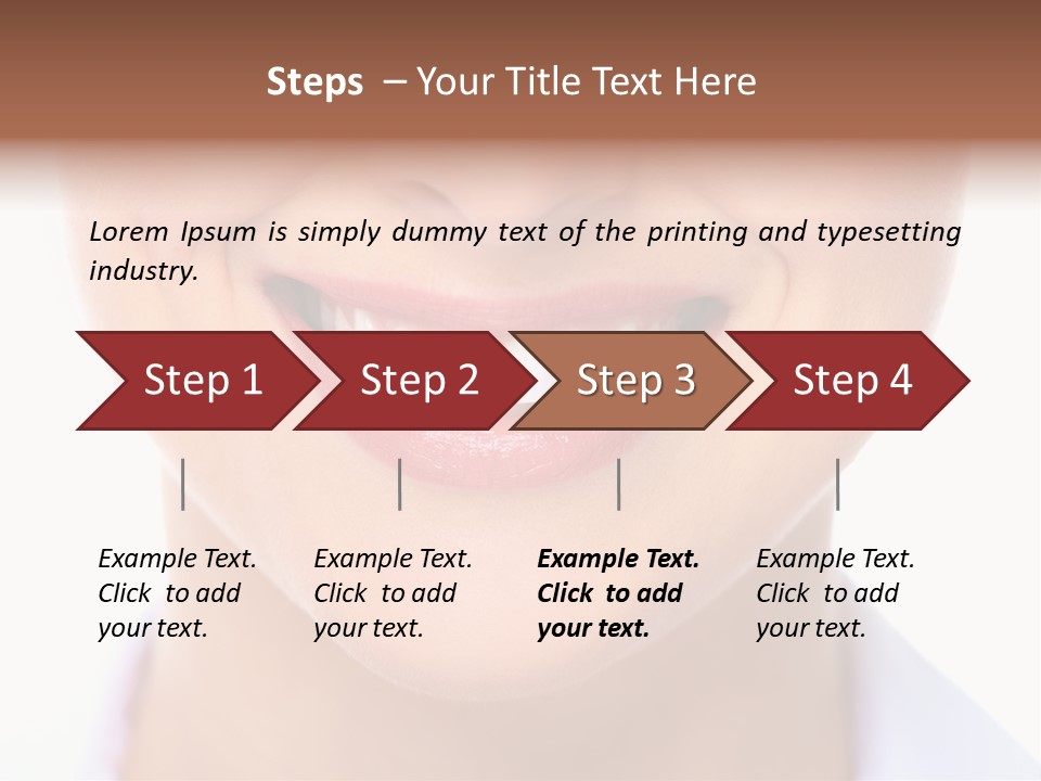 Cosmetics Woman Lips PowerPoint Template