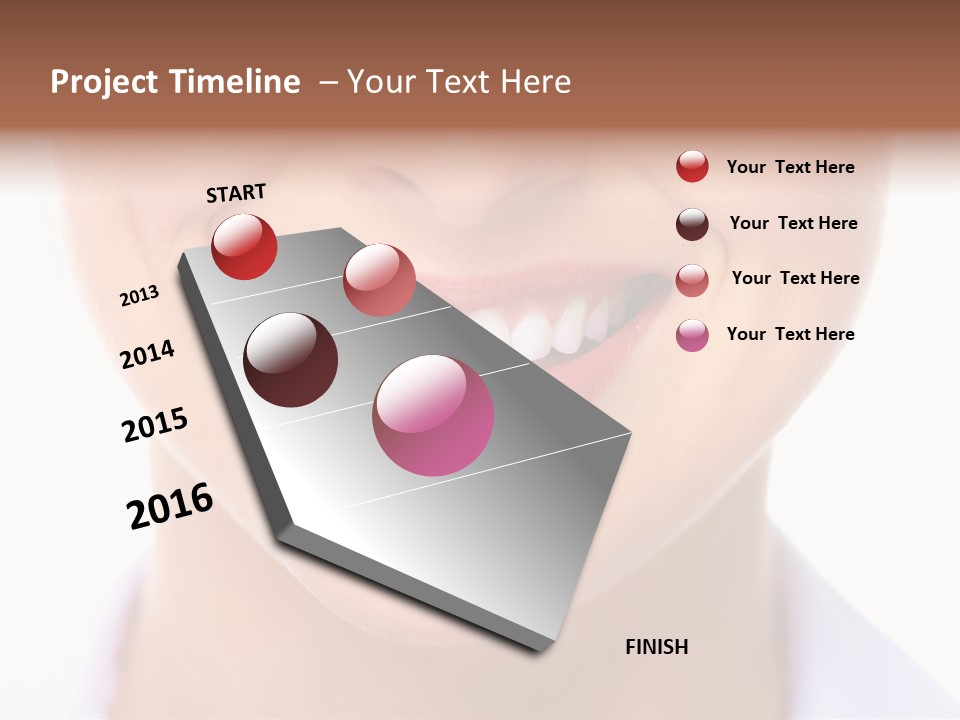 Cosmetics Woman Lips PowerPoint Template